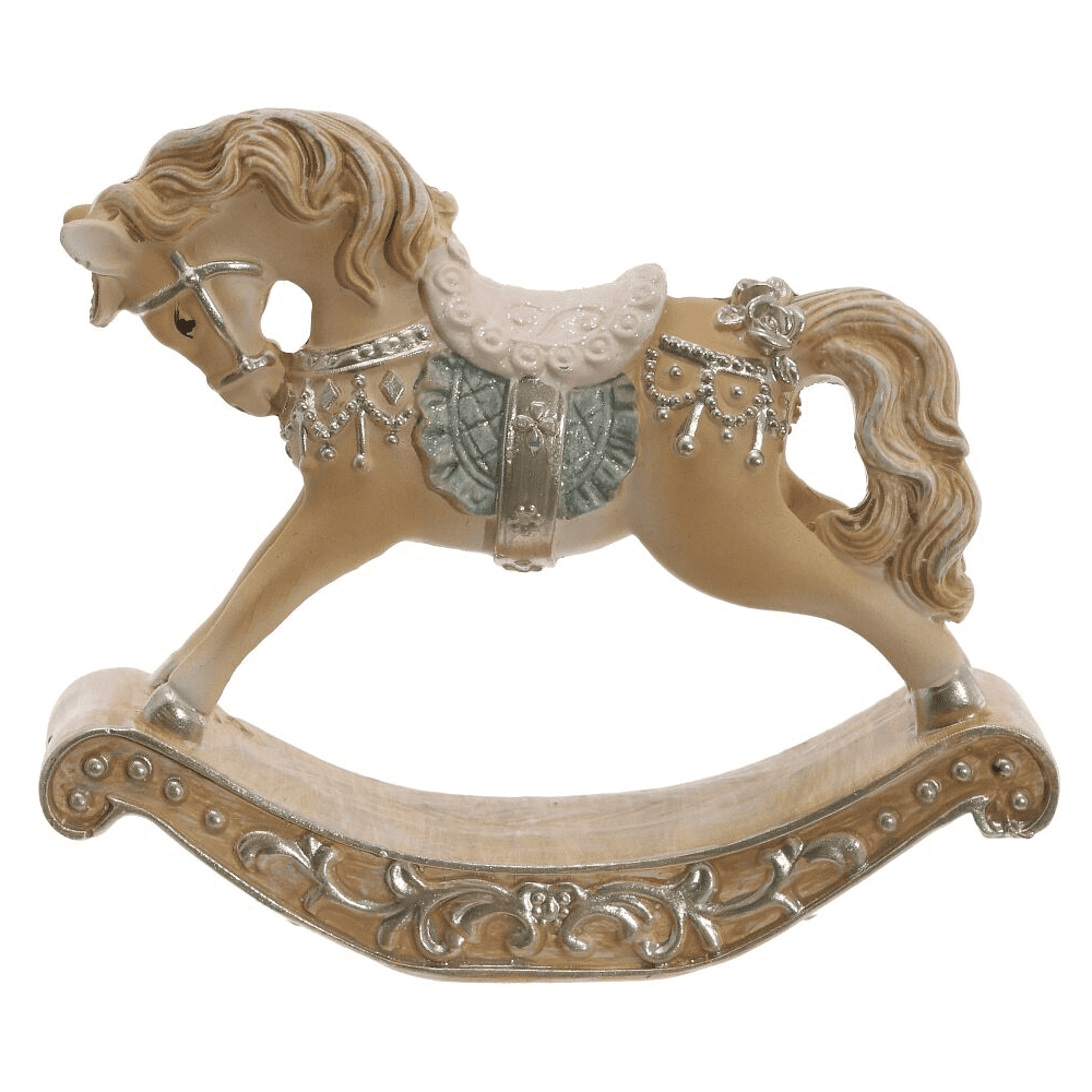 Фигурка "Лошадка-качалка", 11 x 2,5 x 10 см, разноцветный