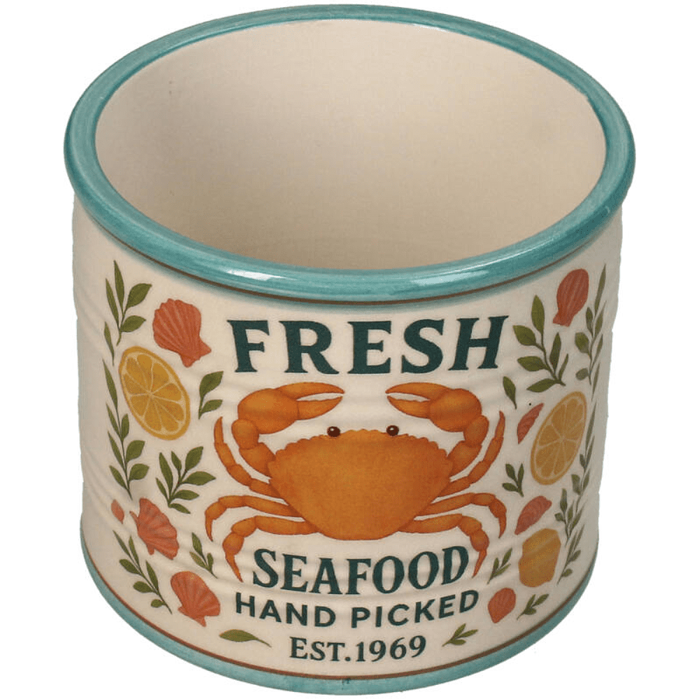 Кашпо "Crab Can", доломит, разноцветный