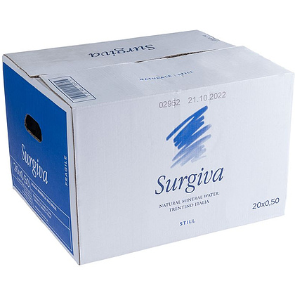Вода минеральная природная питьевая «Surgiva», 0.5 л., негазированная, 20 бут/упак - 3