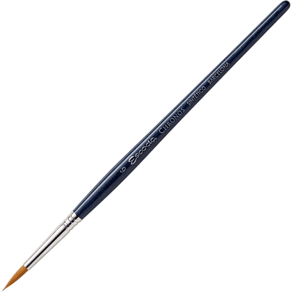 Кисть "Escoda Chronos", микс, круглая, на короткой ручке, № 6