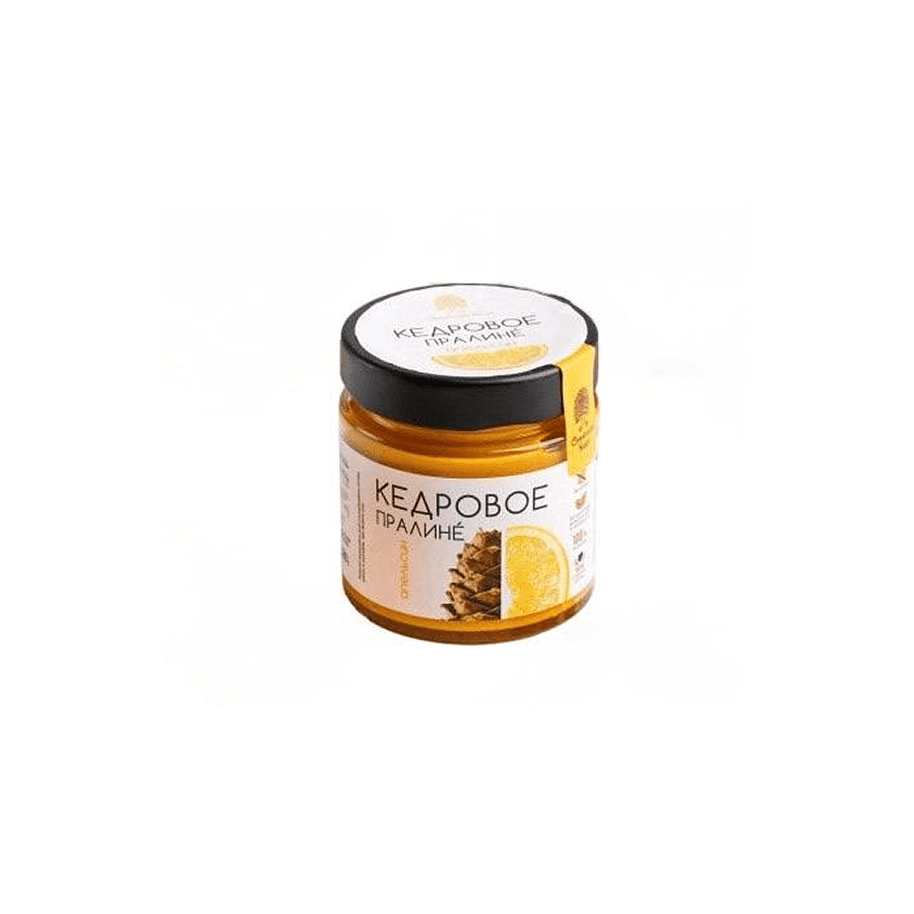 Пралине кедровое "Сибирский Кедр", 180 гр., апельсиновое