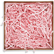 Наполнитель бумажный, гофрированный, 3 мм, 50 г, розовый