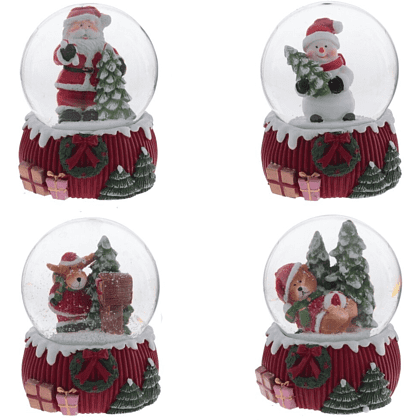 Фигурка "Мишка, Снеговик, Дед Мороз, Олень", 6.5х6.5х9 см, ассорти