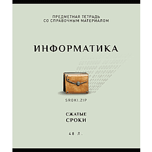 Тетрадь предметная "Арт-стиль. Информатика", А5, 48 листов, клетка