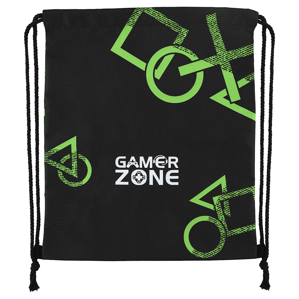 Мешок для обуви "Gamer zone", черный, зеленый