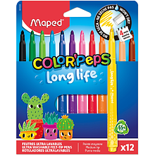 Фломастеры "Color Peps Long Life", 12 шт