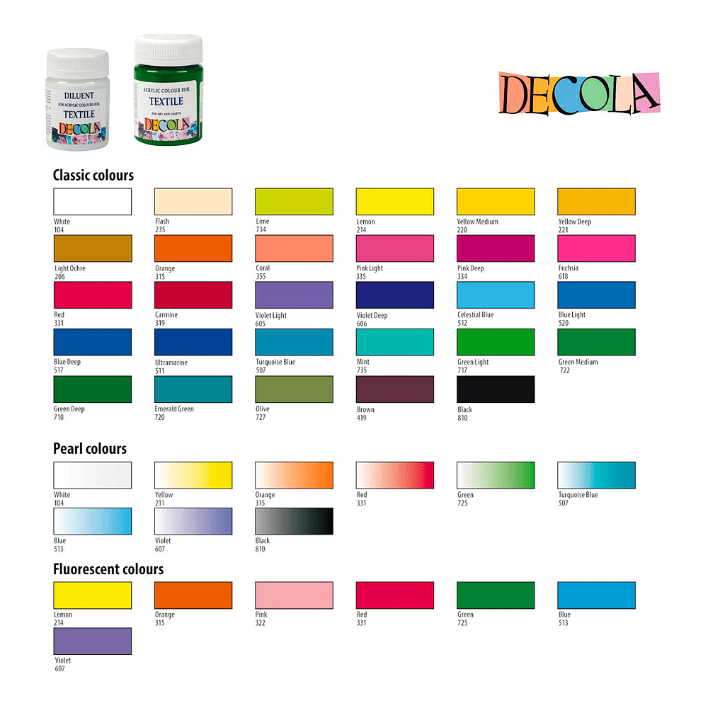 Краска акриловая по ткани перламутровая "Декола", 331 красная, 50 мл., банка - 4