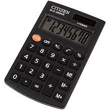 Калькулятор карманный Citizen "SLD-200NR", 8-разрядный, черный