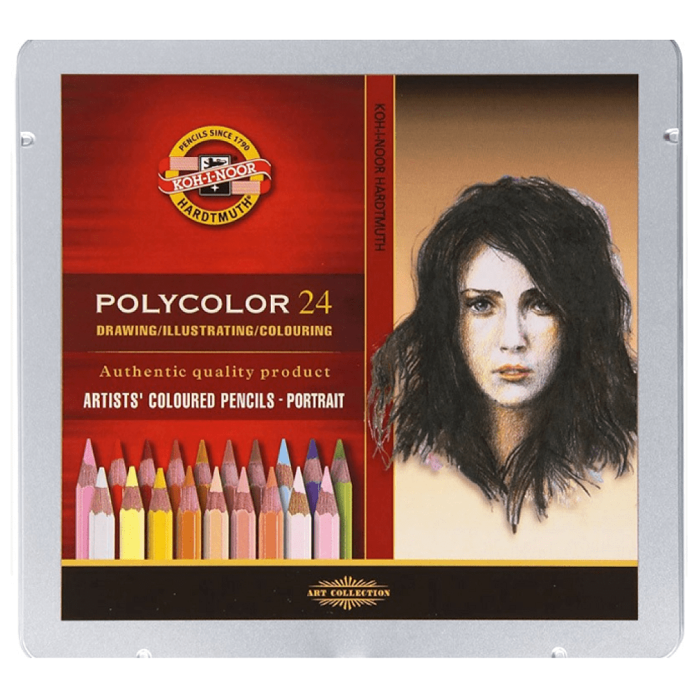 Цветные карандаши "Koh-i-noor Portrait", 24 цвета