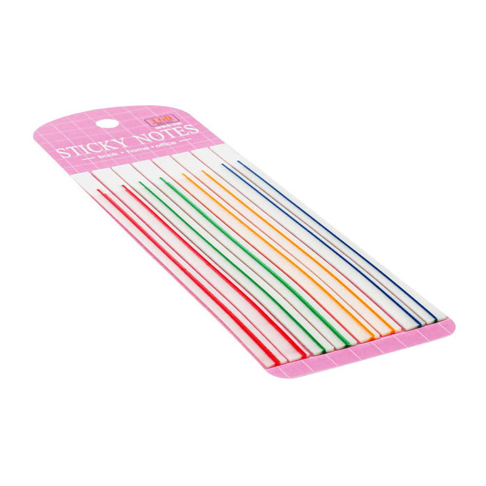 Закладки пластиковые "Calligrata", 140х6 мм, 8 цветовх20 штук, ассорти флуоресцентная - 2