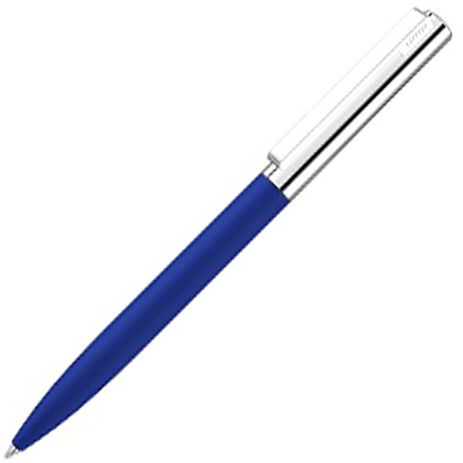Ручка шариковая автоматическая "UMA Bright Gum", 1.0 мм, синий, серебристый, стерж. синий