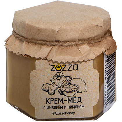 Мед-крем "Zuzza", имбирь, лимон, 150 г - 3