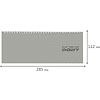 Планинг датированный "Grey style" на 2027 год, 285x112 мм, 128 страниц, серый - 6