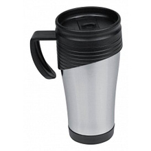 Кружка термическая "EI Paso", металл, 400 мл, серебристый, черный