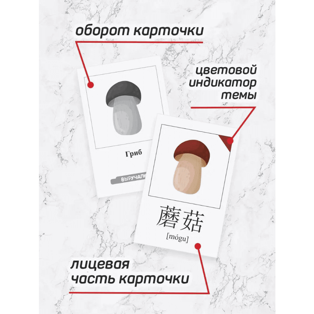Карточки на китайском языке "Китайский язык", деревянная коробка - 5