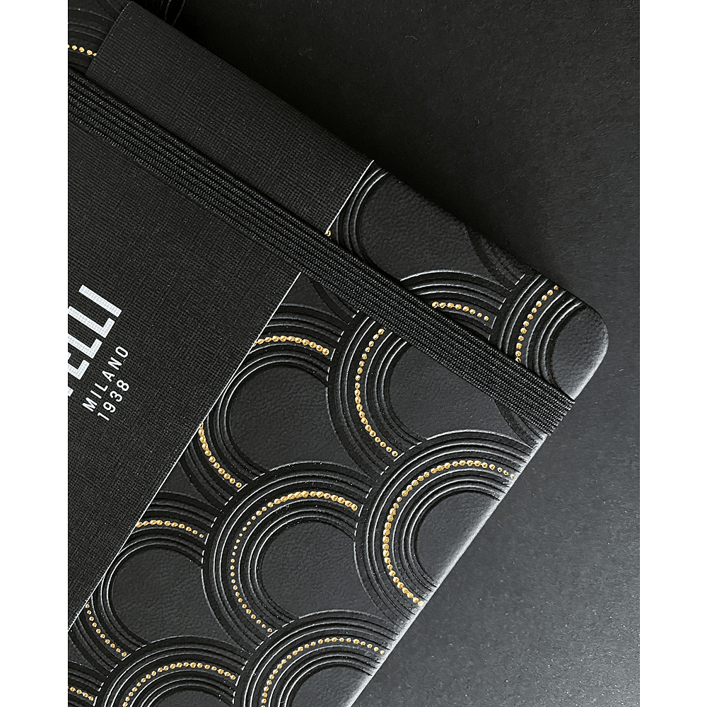 Блокнот Castelli Milano "Art Deco Gold", А5, 96 листов, линейка, черный, золотой - 7