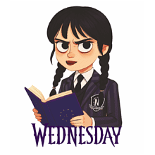 Кружка «Wednesday» внутри и ручка фиолетовая, 330 мл.              