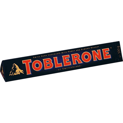 Шоколад темный "Toblerone", 100 г, с медово-миндальной нугой