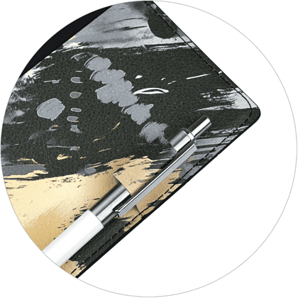 Книга записная "Леопард", А5+, 120 листов, клетка, золотой - 4