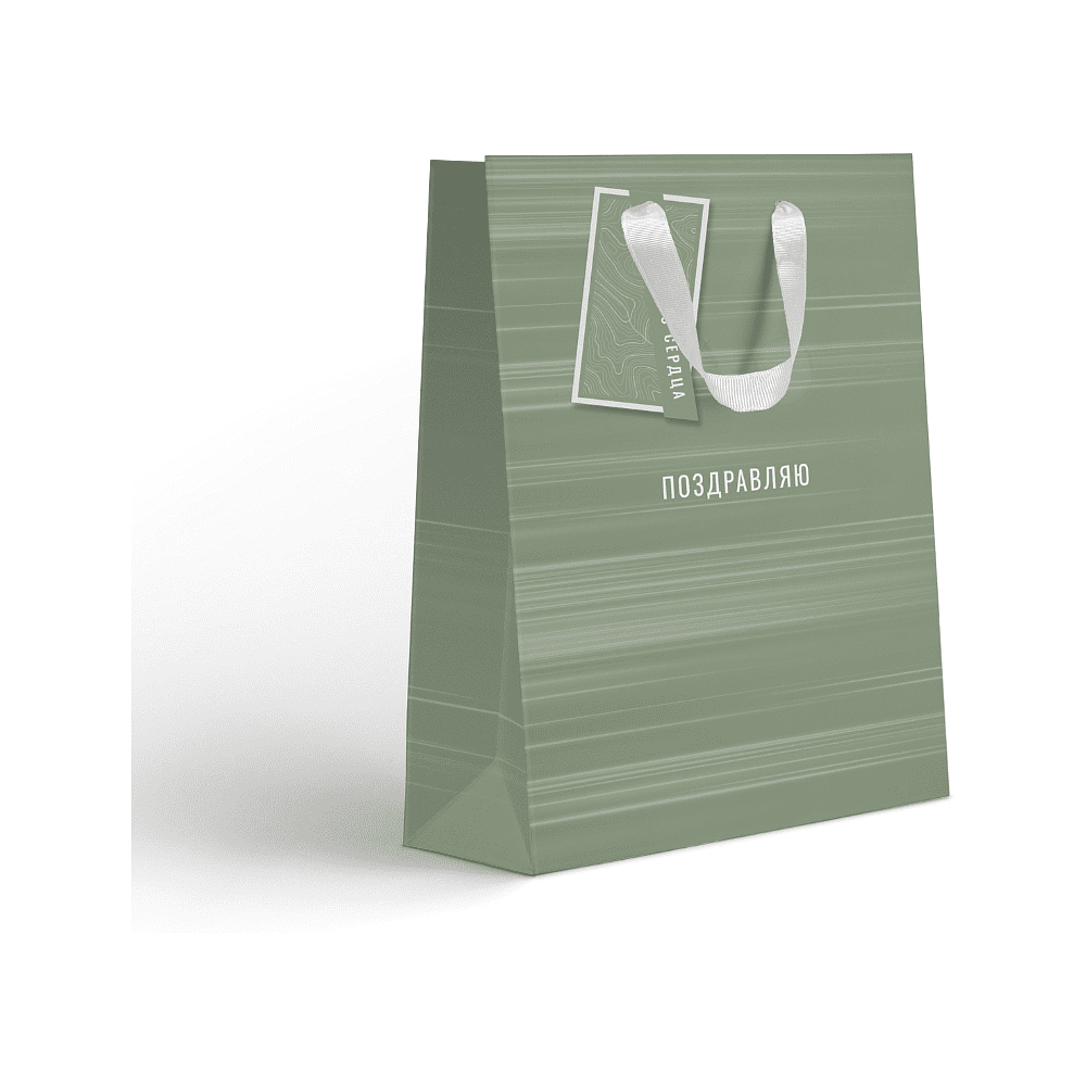 Пакет бумажный подарочный "Country MS", 18х22.7х10 см, ассорти