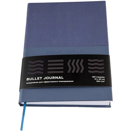 Блокнот "Стихия. Bullet Journal", А5, 80 листов, в точку, сумеречный синий - 4