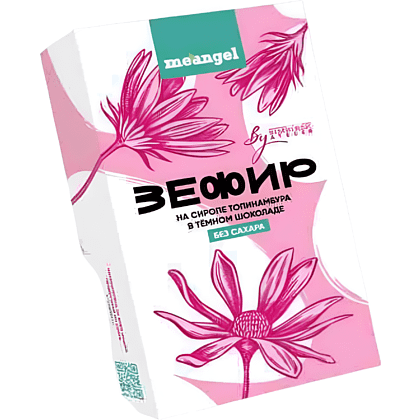 Зефир "MeAngel", 50 гр, на сиропе топинамбура в темном шоколаде, без сахара