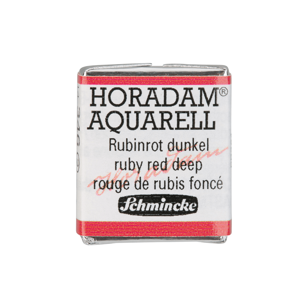 Краски акварельные "Schmincke Horadam", 346 рубин красный темный, полукювета