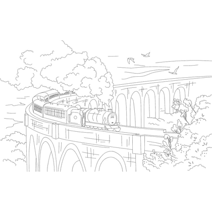 Раскраска "Волшебные уголки Хогвартса. Раскраска по вселенной Гарри Поттера" - 3