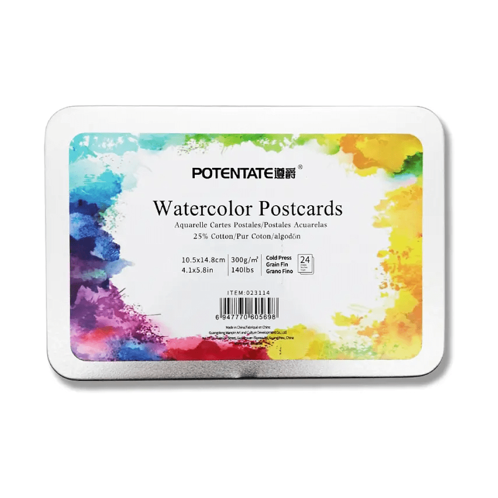 Открытки для акварели "Potentate", 24 листа