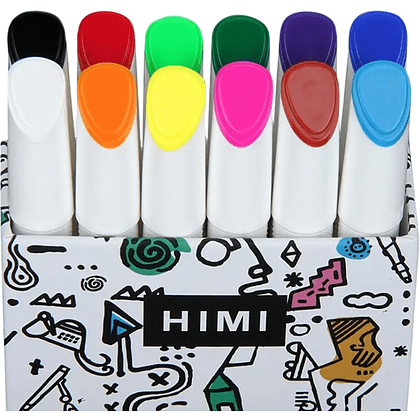 Мелки восковые "Himi Miya Silky Crayon", 12 цветов, ассорти - 3