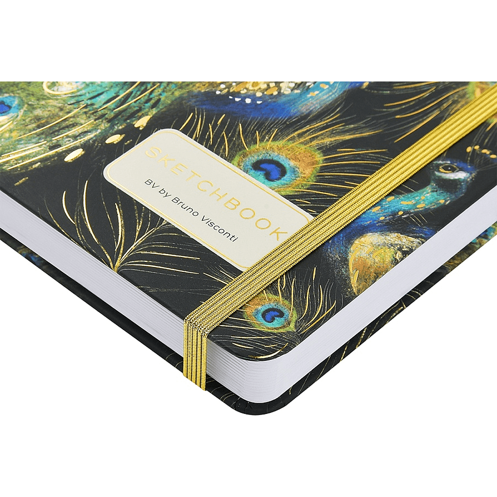 Скетчбук "Fauna. Павлины", 14.6х21.3 см, 180 г/м2, 96 листов, разноцветный - 3