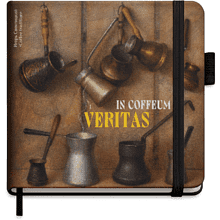 Скетчбук "Coffee tradition. Игорь Свентицкий", 12х12 см, 140 г/м2, 80 листов, черный
