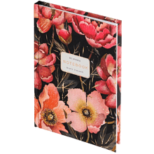 Блокнот "Flora. Pink Blossom", A6, 80 листов, клетка, черный, розовый