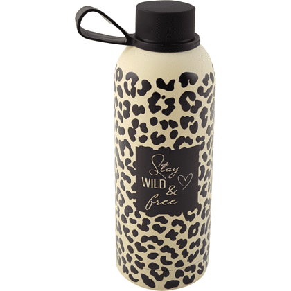 Термос "Леопард", 500 мл, желтый, черный