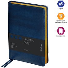 Ежедневник недатированный "xGold", А5, 320 страниц, синий