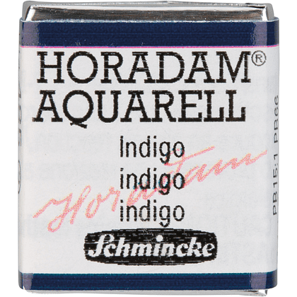 Краски акварельные "Schmincke Horadam", 485 индиго, полукювета