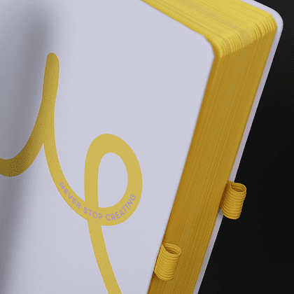 Блокнот "Doodle yellow paper", А5, 96 листов, фиолетовый, срез желтый - 5