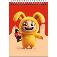 Блокнот "Улыбашки.1", A6, 60 листов, клетка, оранжевый