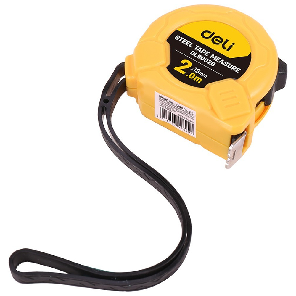 Рулетка Deli YS EDL9025B, 2 м х 13 мм, желтый, черный - 4