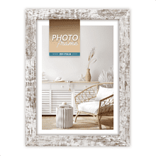 Фоторамка "Vivan 6", 21х29.7 см, дерево со стеклом, коричневый, белый