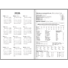 Ежедневник датированный "Туман", А5, 320 страниц, черный, серый, 2026 - 2