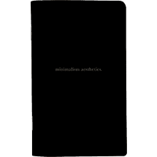 Планнер "Aesthetics", недатированный, 130х210 мм, 32 листов, черный