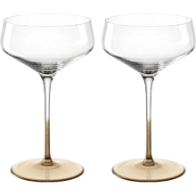 Бокал стеклянный для шампанского "Gold", 350 мл, прозрачный, золото