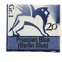 Краски акварельные "Renesans", 20 синий прусский, кювета