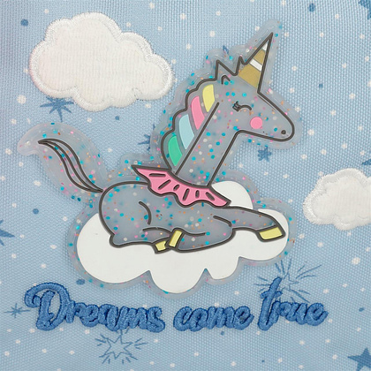 Рюкзак школьный Enso "Dreams come true", M, голубой, розовый - 5