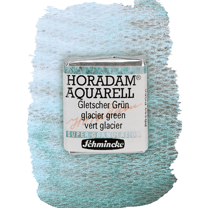 Краски акварельные "Schmincke Horadam", 963 зеленый glacier, полукювета - 2