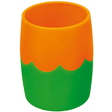 Подставка для ручек "СТАММ", зеленый, оранжевый