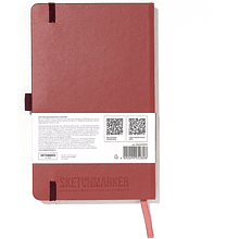 Скетчбук "Sketchmarker", 13х21 см, 140 г/м2, 80 листов, красный винтаж
