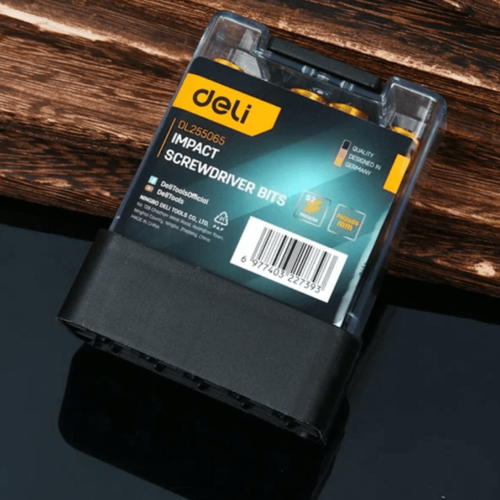 Бита Deli YS EDL255065, с ограничителем, 10 шт., PH2 x 65 мм, для ГКЛ - 9