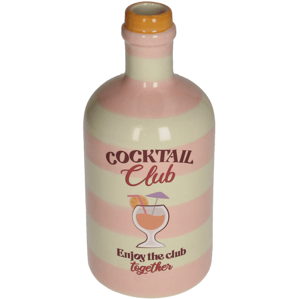 Ваза керамическая "Coctail Club", 9.5х9.5х21.5 см, разноцветная